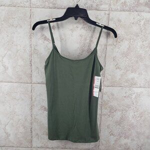 Adjustable Fitted Spaghetti Strap Cami Tank Top Undershirt Time & Tru Sz S 4/ 6